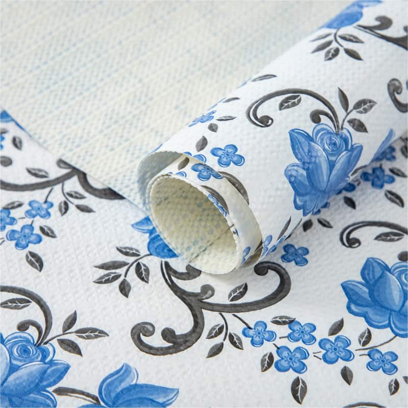 Printed foam kitchen shelf liner Independence Day Blue 18x96 12×120In - 12''X120'' - Rose