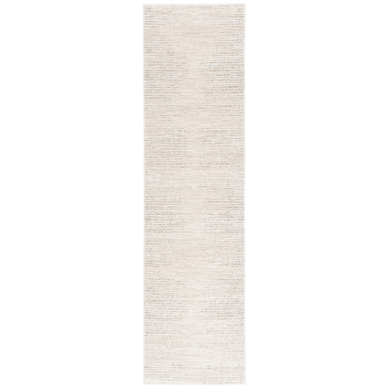 SAFAVIEH Northport Alwilda Modern & Contemporary Rug - 2'2" x 8' Runner - Ivory/Grey