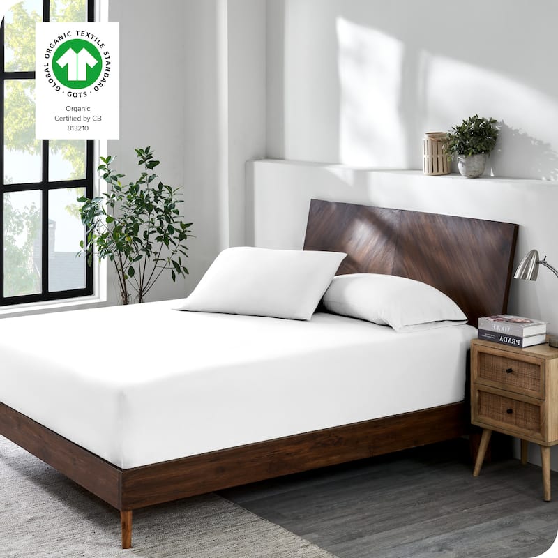 Bare Home Organic Cotton Jersey Fitted Sheet