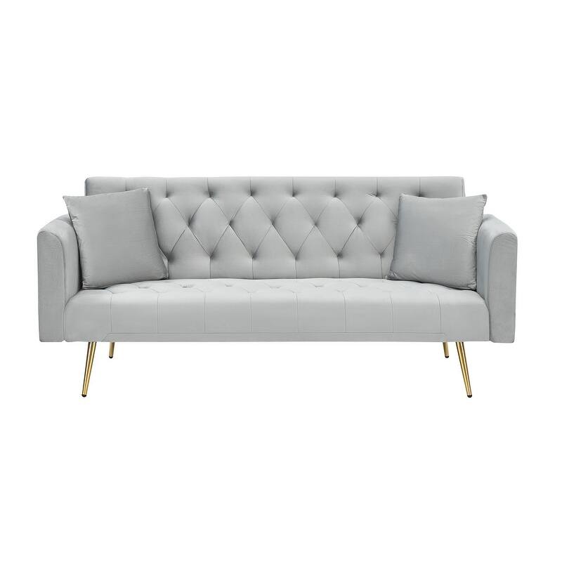 71" Convertible Double Folding Living Room Sofa Bed