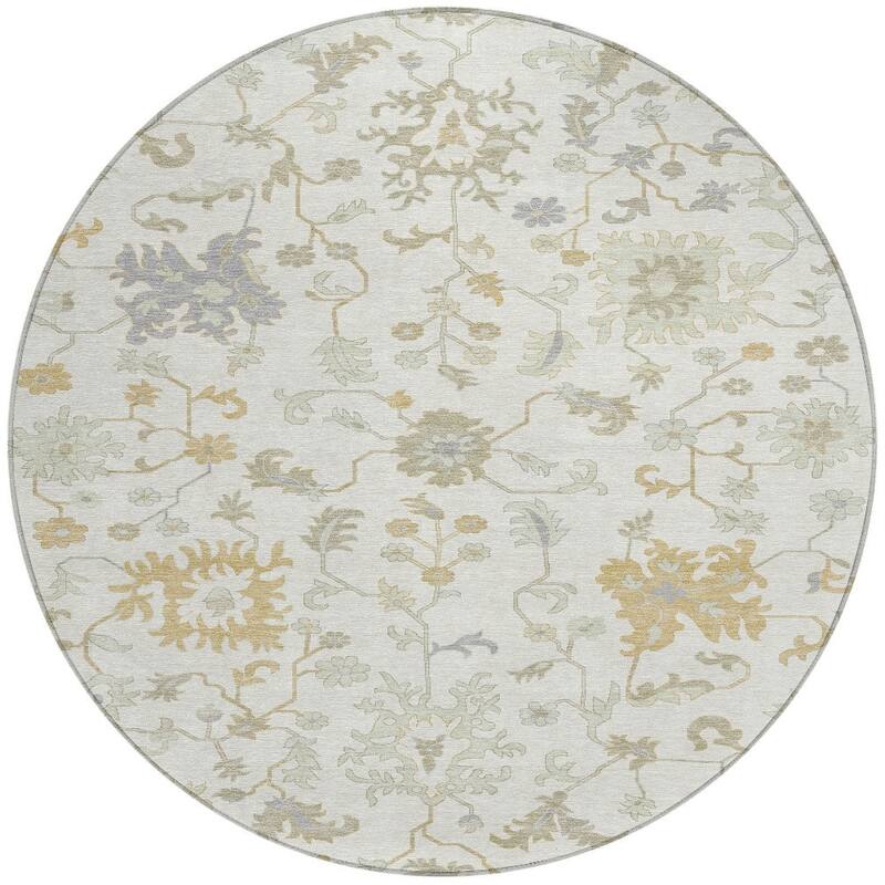 HomeRoots Floral Transitional Rectangle Outdoor Rug