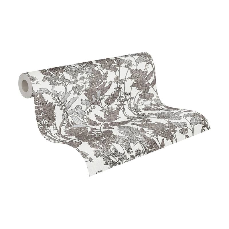 AS Creation Ayla Light Grey Wildflowers Wallpaper