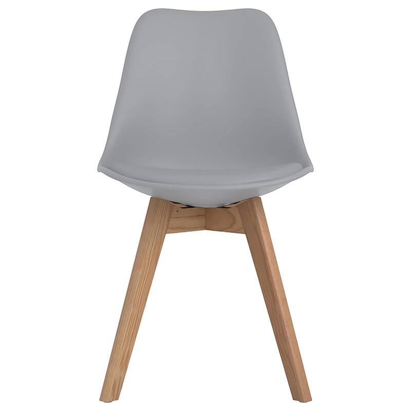Wooden Padded Side Chairs,Dining Chair (Set of 2) - Grey