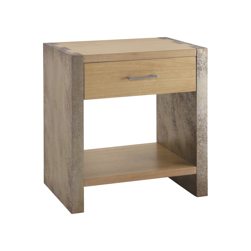 Christopher Knight Home - Quillson MDF 1-Drawer Nightstand with Smooth Glide Drawer