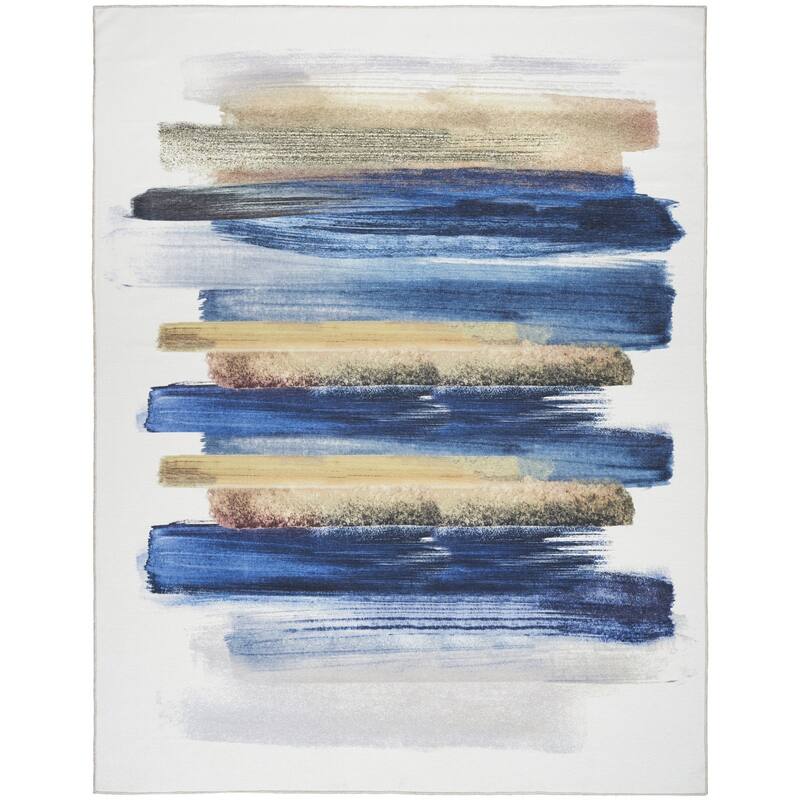 Nurim Power Loomed Abstract Non Skid Area Rug By HomeRoots - 8' x 10'