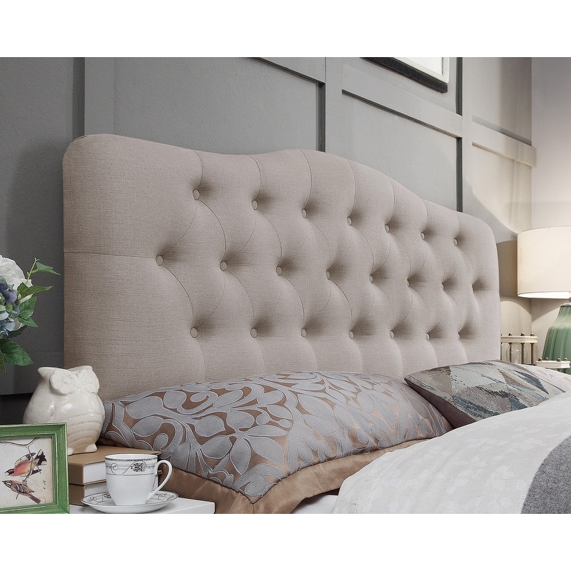 Harriman Tufted Upholstered Standard Camelback Headboard