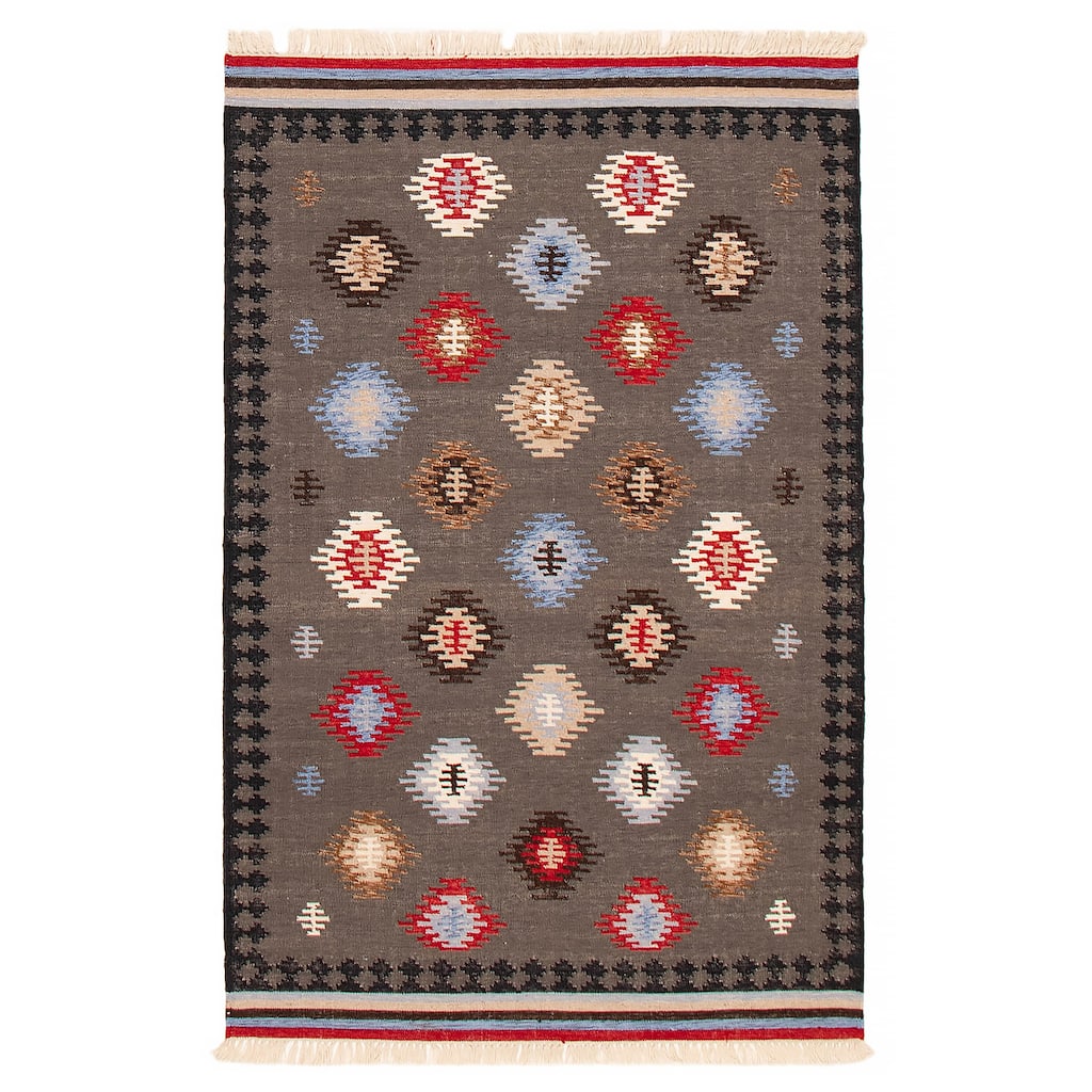 Ankara FW Grey Kilim 5'0" x 7'10" - 5'0 x 7'10
