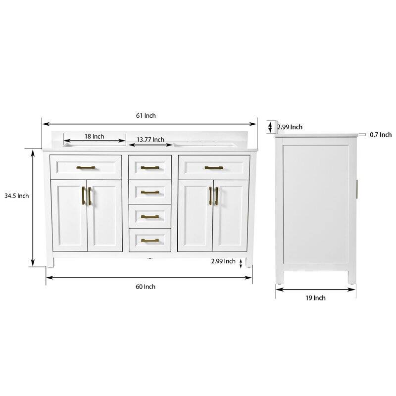 Acroma - 60'' Double Bathroom Vanity