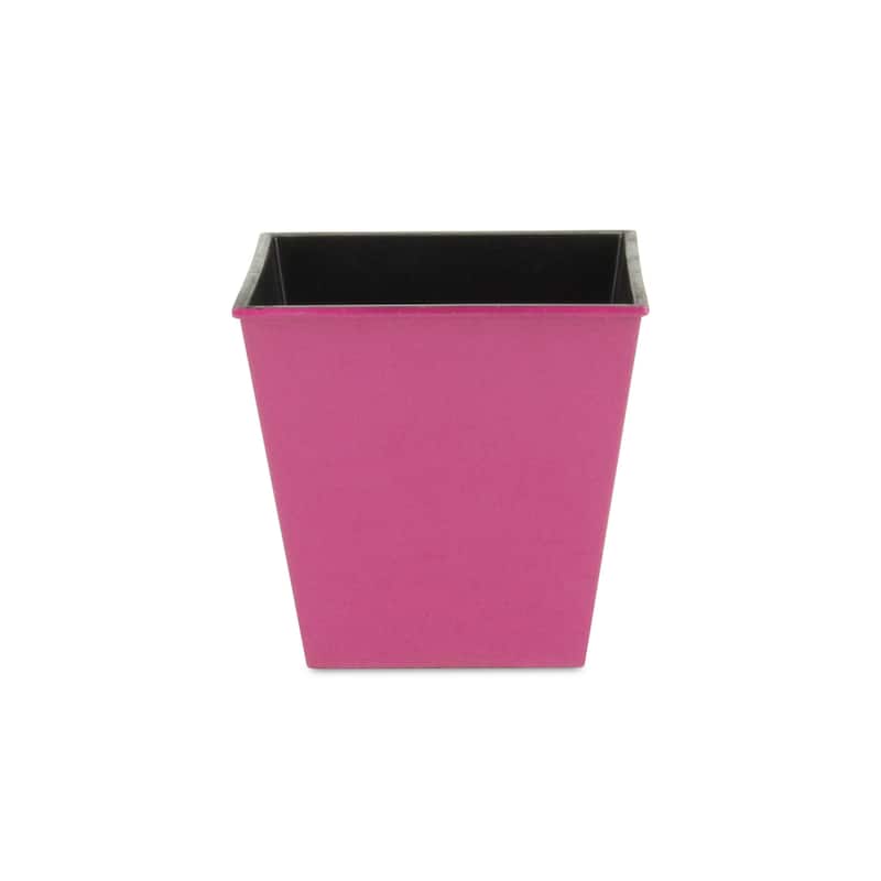 HomeRoots 5" Hot Pink Recycled Plastic Indoor Outdoor Rectangular Nursery Pot