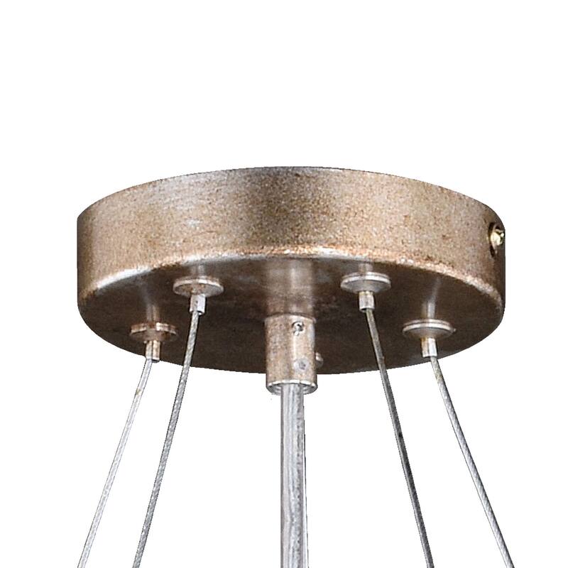 Rainier 5 Light Silver Crystal Waterfall Chandelier - 32-in W x 18.5-in H x 32-in D