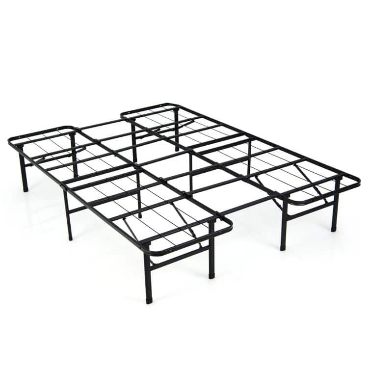 Folding Steel Platform Bed Frame for Kids and Adults