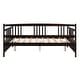 preview thumbnail 6 of 16, Modern Simple Full Size Wood Platform Daybed w/ Solid Wood Slats Support for Bed Room Living Room Space-Saving, Easy Assembly
