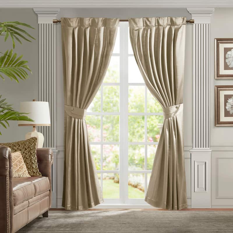 Croscill Avignon Pleat Curtain Panel with Tieback (Single)