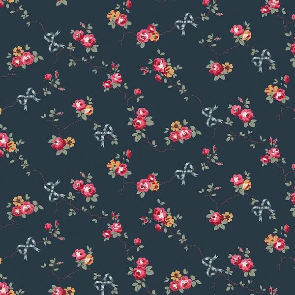 slide 2 of 4, Cath Kidston Rose & Bows Navy