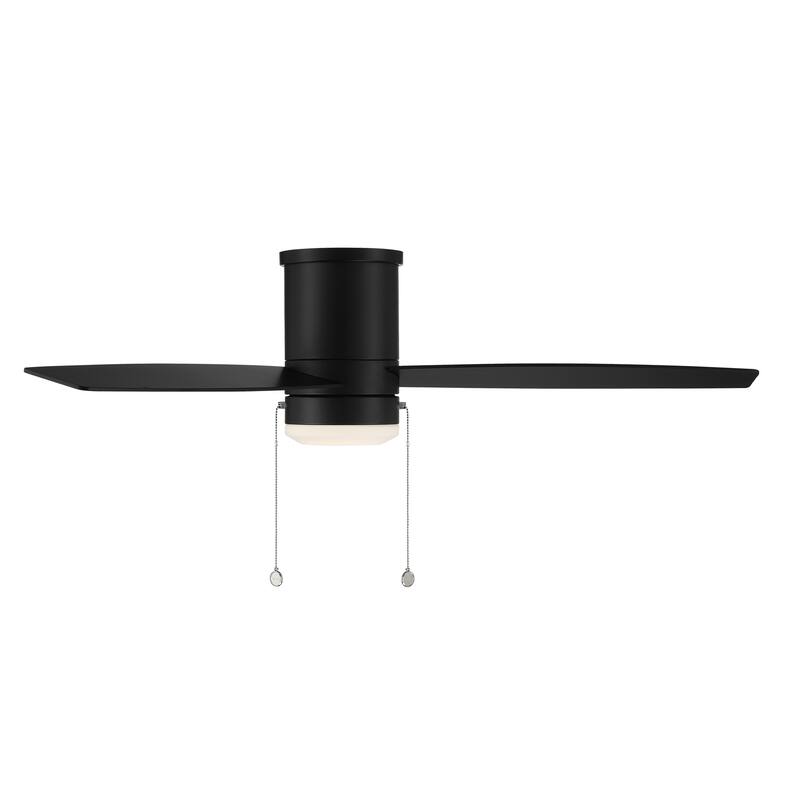 Atlantis Indoor/Outdoor 3-Blade FlushMount Fan 52in w/3000K Light Kit - 52 Inches