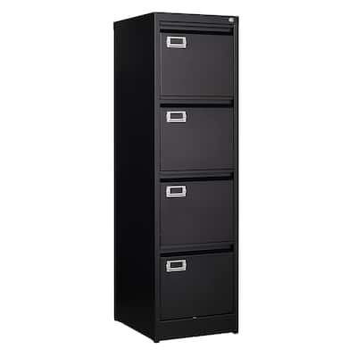 4 Drawer File Cabinet, Vertical Filing Cabinets with Lock, Metal File ...