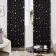 preview thumbnail 2 of 54, Deconovo Gold Star Foil Room Darkening Curtains for Kids 2 Panels