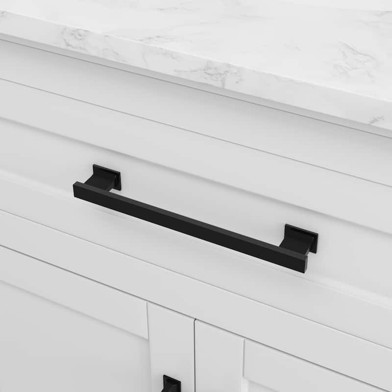 Bathroom Vanity with Marble Countertop without Mirror