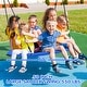 preview thumbnail 3 of 8, Hapfan 50 inch Saucer Swing with Frame, 6.5 ft Tall Swingset, 500 lbs Heavy Duty Swing Sets for Backyard for Kids and Adults
