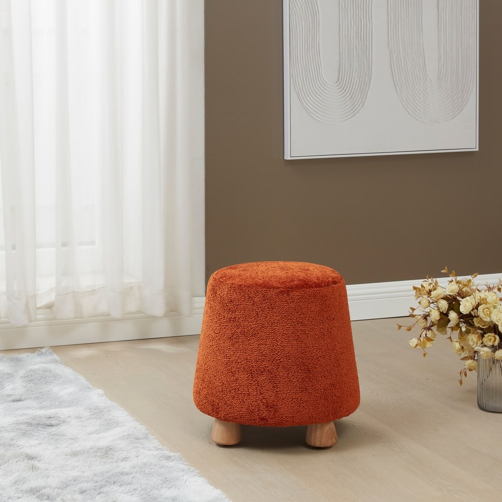 SAFAVIEH Couture Denison Round Chenille Ottoman