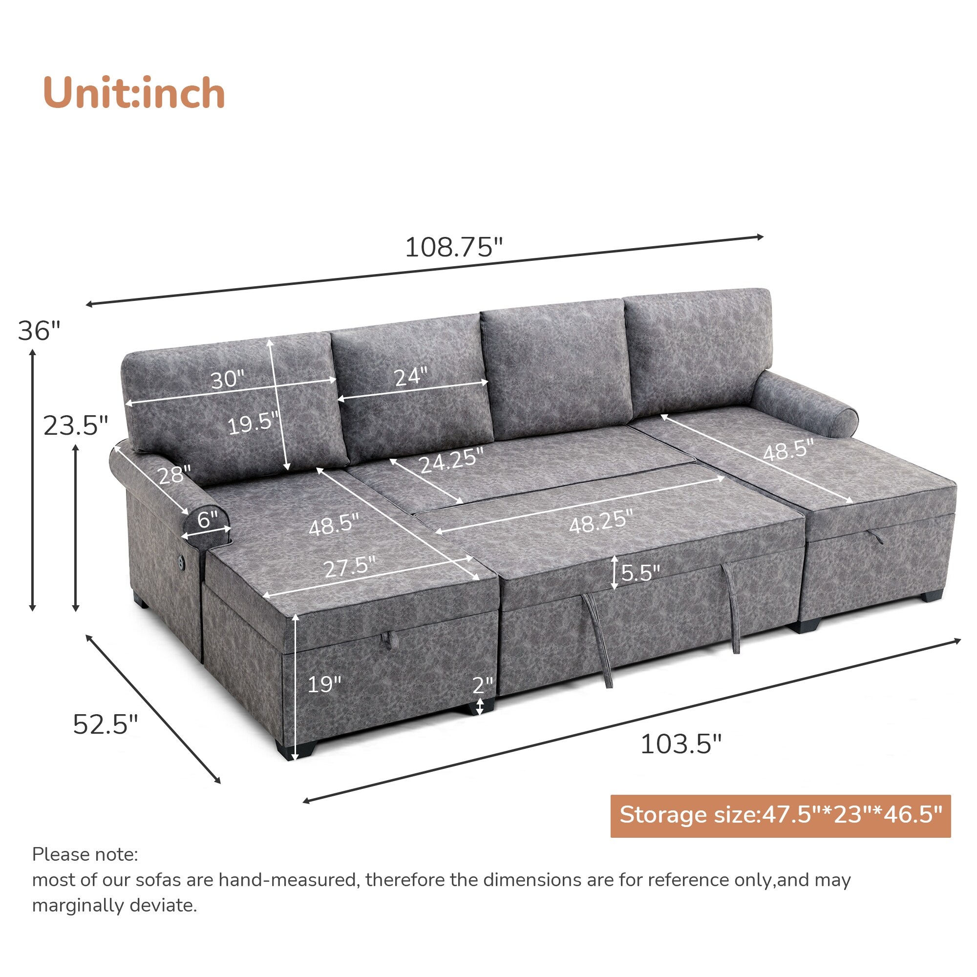 2 seater sofa top bed with chaise