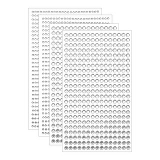Self-Adhesive Rhinestone Stickers for DIY Decoration, 4 Sheet - Bed ...