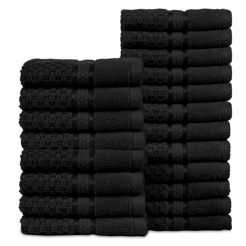 Popcorn Textured Cotton Washcloths 12 x 12 inch by Ample Decor