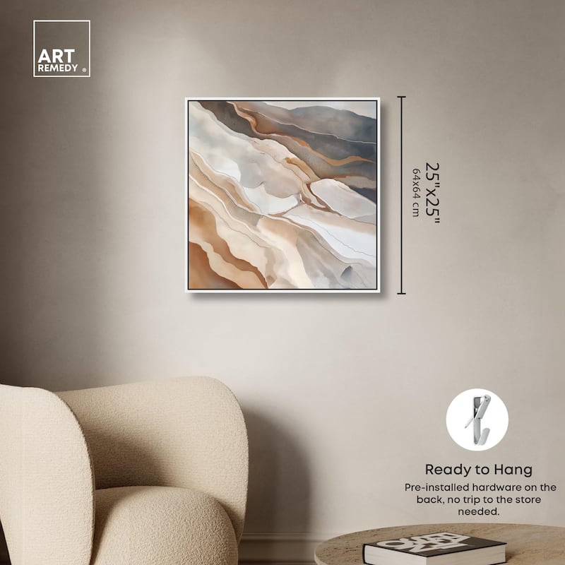 Earthen Flow Canvas by Art Remedy