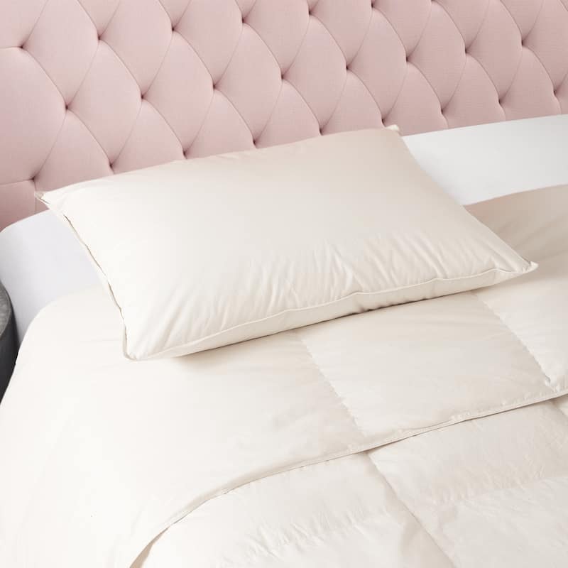 Allied Home Living Prime Feather Unbleached Cotton Pillow