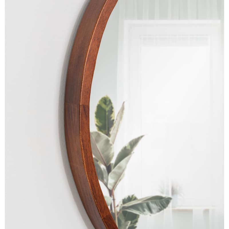 Kate and Laurel Valenti Round Framed Mirror