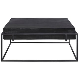 Uttermost 25111 Telone 35" Wide Aluminum Top Iron Coffee Table