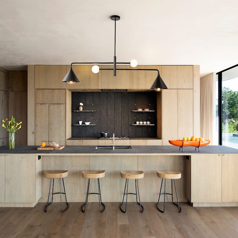 Modern 4-Light Chandelier Linear Kitchen Island Lights