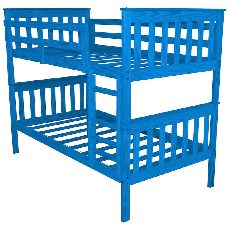 Pine Twin Mission Bunkbed - Caribbean Blue