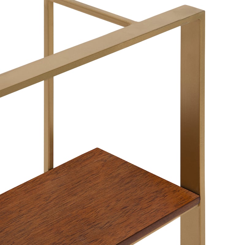 Kate and Laurel Kercheval Modern Wood Shelf