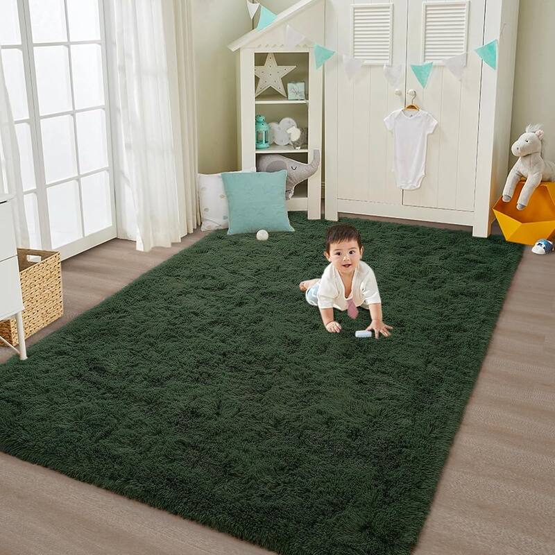 Large Shaggy Home Decor Carpets Fluffy Area Rugs for Living Room Bedroom