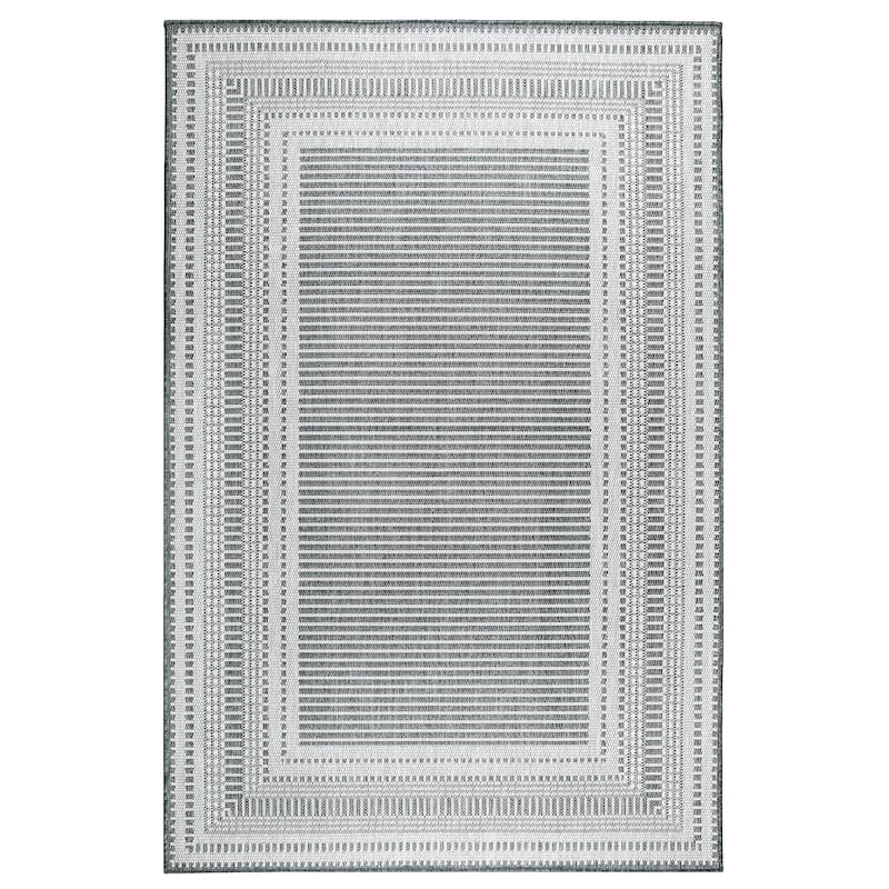 Liora Manne Malibu Etched Border Indoor/Outdoor Rug