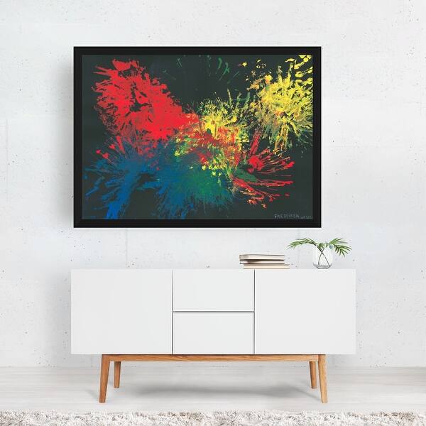 Shop Abstract Children S Art Modern Painting Framed Wall Art Print Overstock 31897166