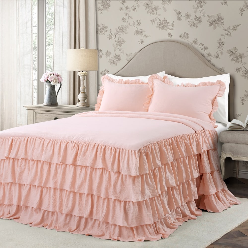 The Gray Barn Molly Mae Ruffle Skirt Bedspread Set