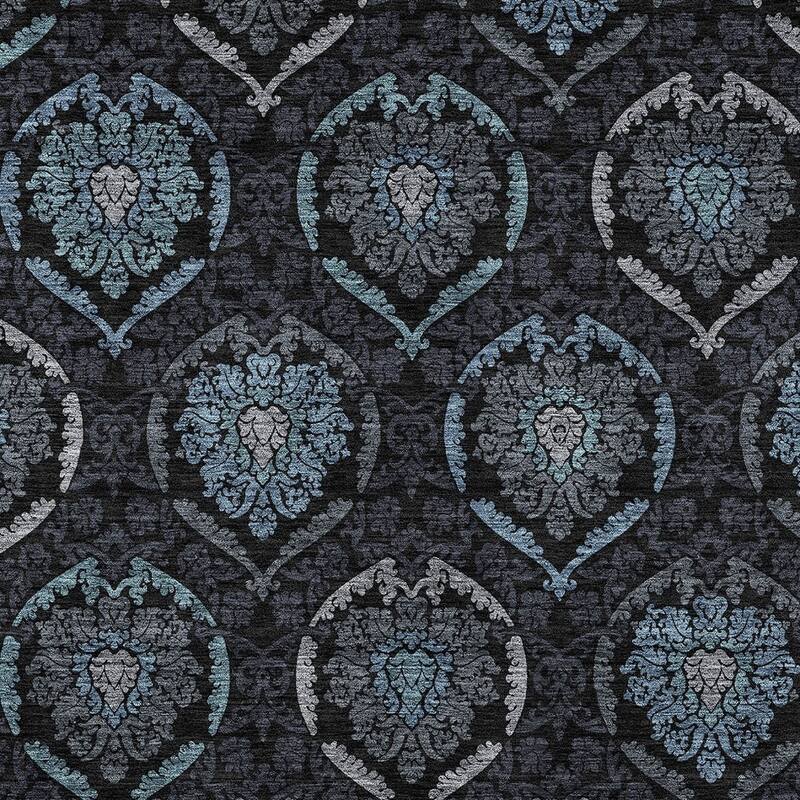 HomeRoots Medallion Transitional Rectangle Outdoor Rug