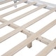 preview thumbnail 11 of 11, Full Size Wood Platform Bed Frame with Slat Support, Retro Design with Sturdy Wooden Construction