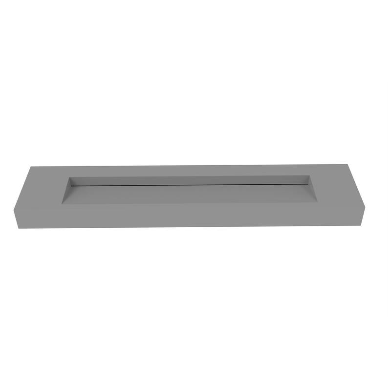 Pyramid Solid Surface Wall-Mounted Bathroom Sink