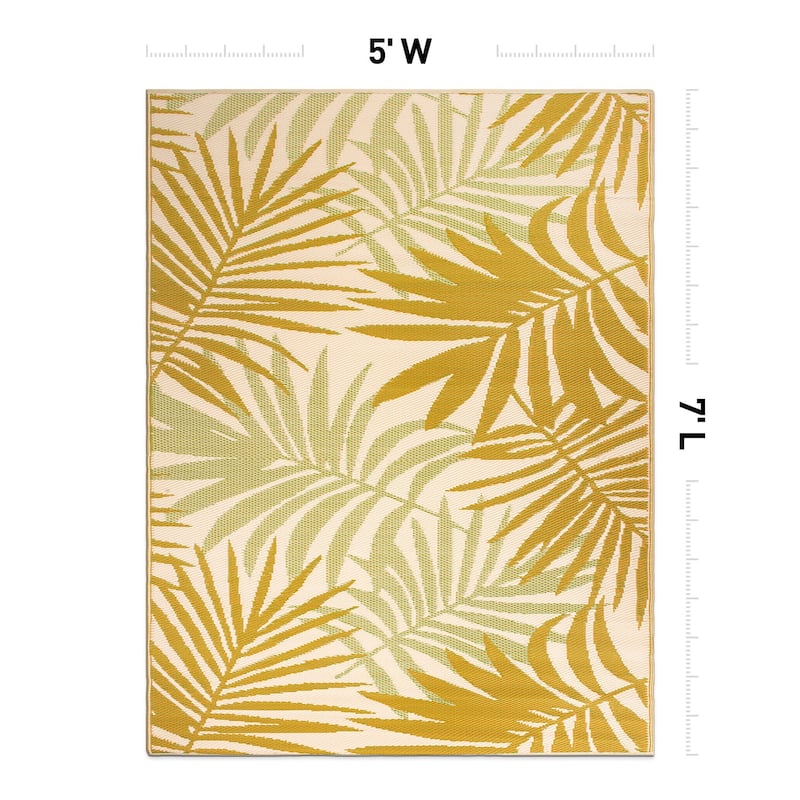 Floral Reversible Plastic Outdoor Rugs