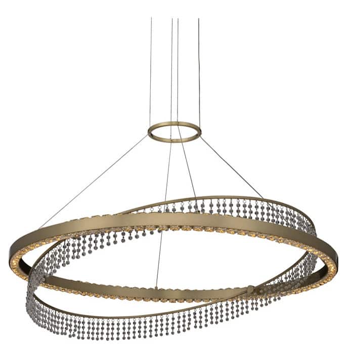 Allegri 036357-FR001 Saturno 36" Wide LED Ring Chandelier with Firenze