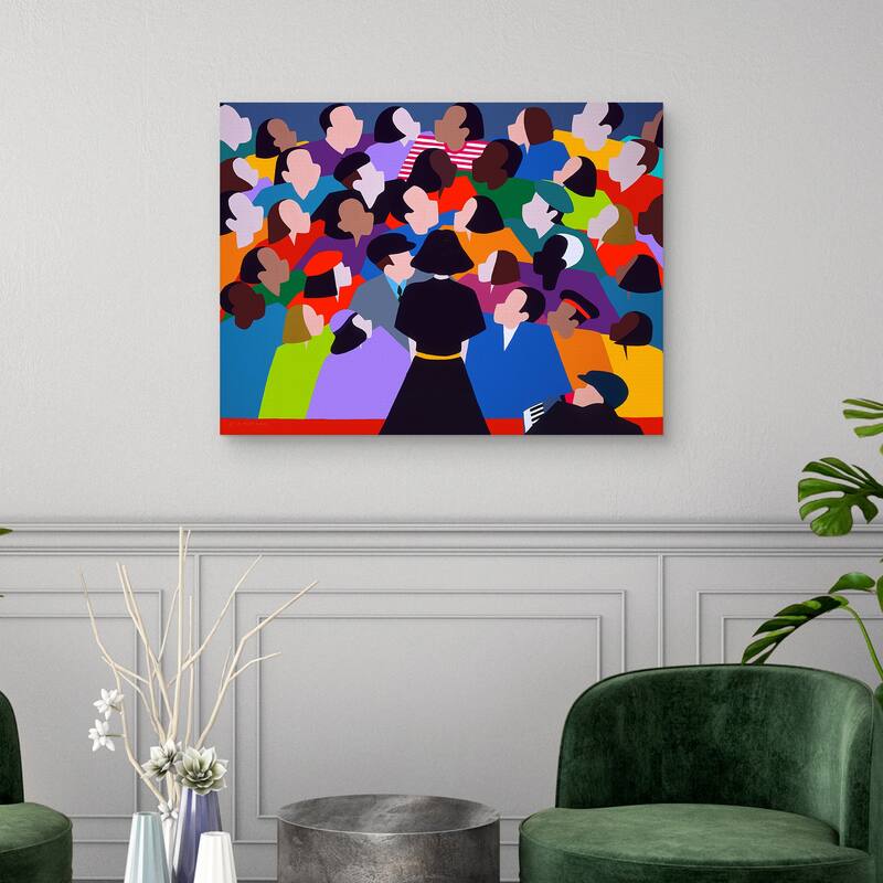 A Tribute to Edith Piaf by Synthia SAINT JAMES Canvas Art Print