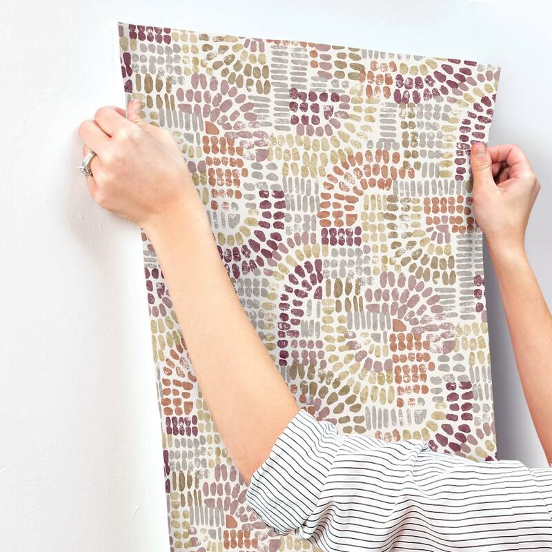 A-Street Prints Wanderer Multicolor Mosiac Wallpaper