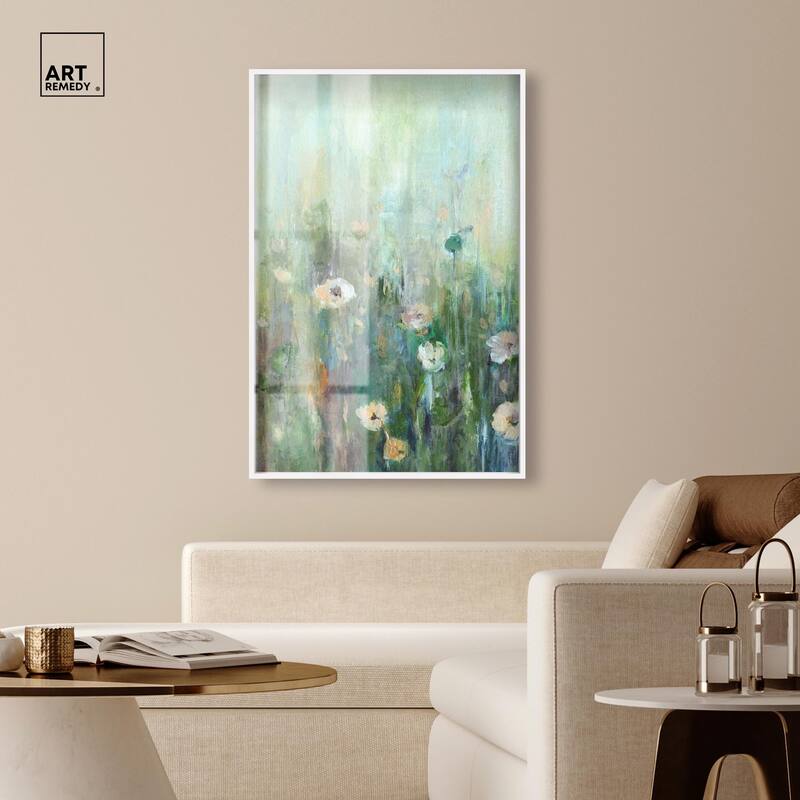 Harmony Green I Shadowbox by Art Remedy