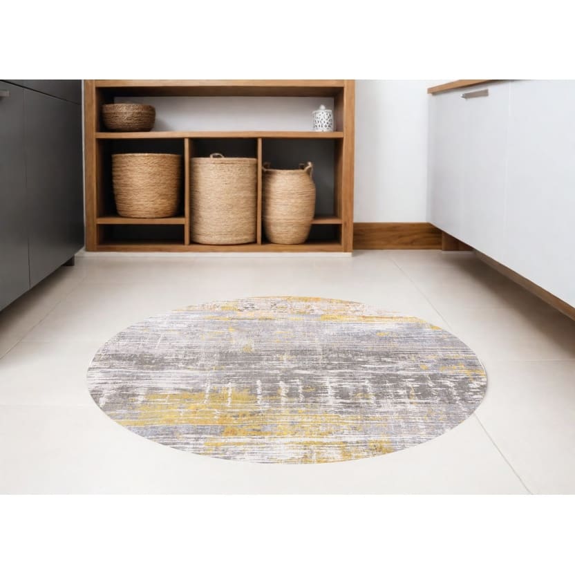 Habu Geometric Abstract Modern Non Skid Woven Area Rug By HomeRoots - 48' X '48' X '0.12