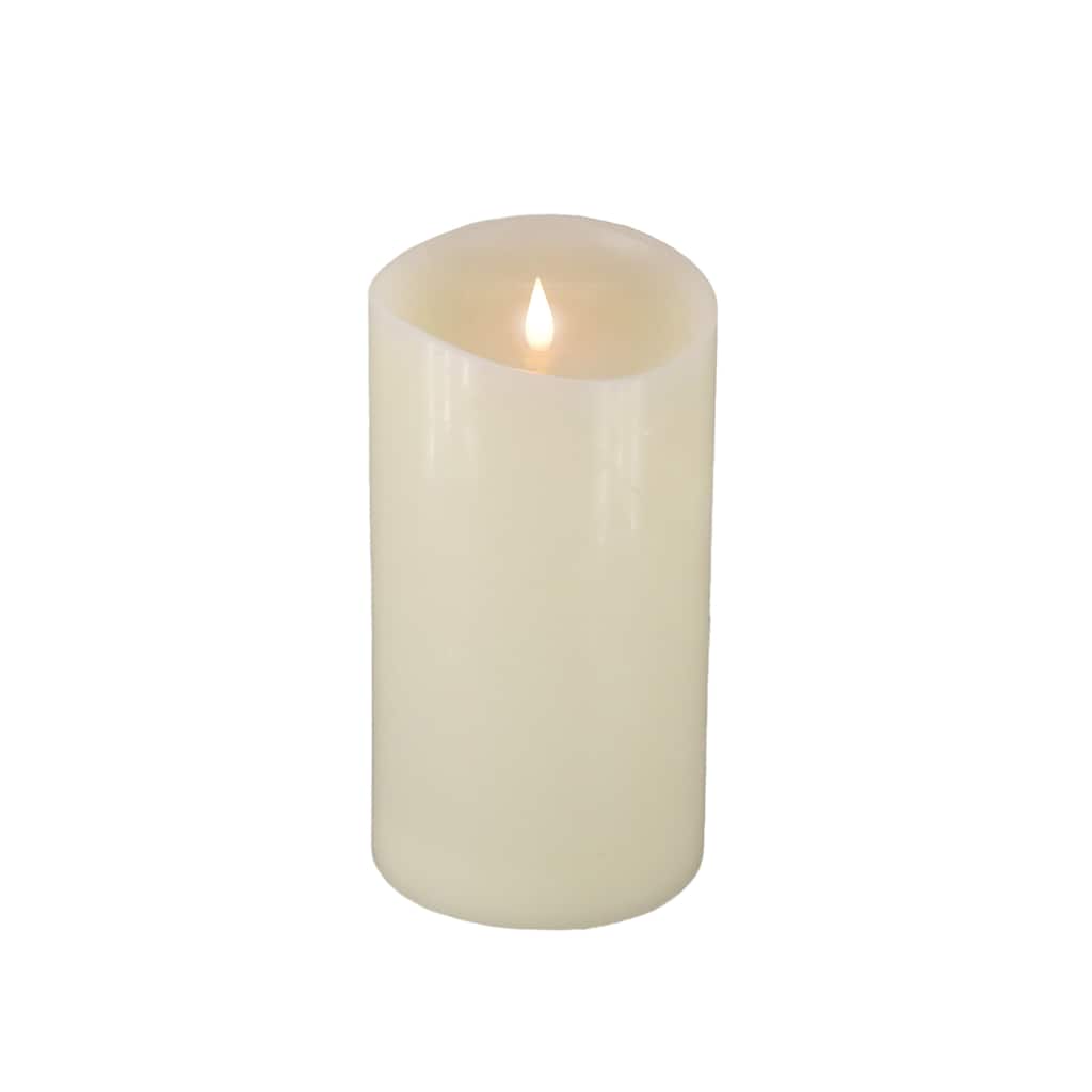 HGTV Home Collection 9 in Heritage Real Motion Real Motion Flameless Candle With Remote, Ivory, LED - 9 in