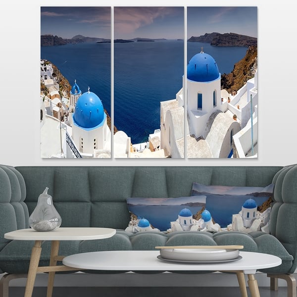 Blue Doomes Churches Panorama - Landscape Print Wall Artwork ...