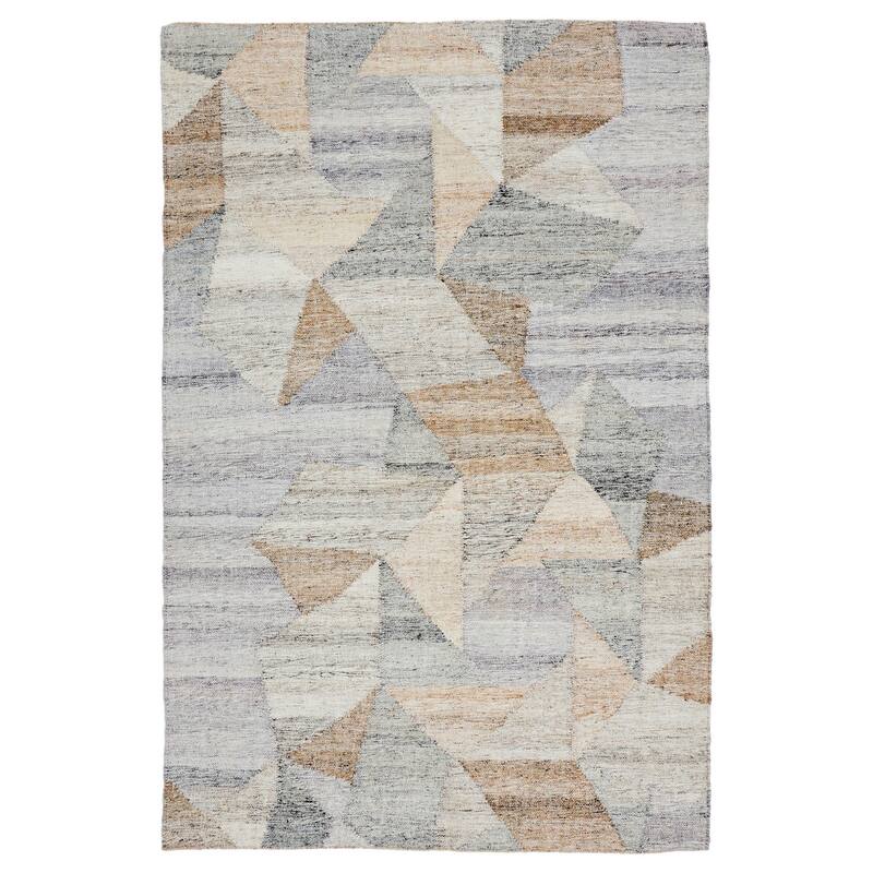 Kira 2 x 3 Indoor Outdoor Area Rug, Polyester, Abstract Geometric, Gray